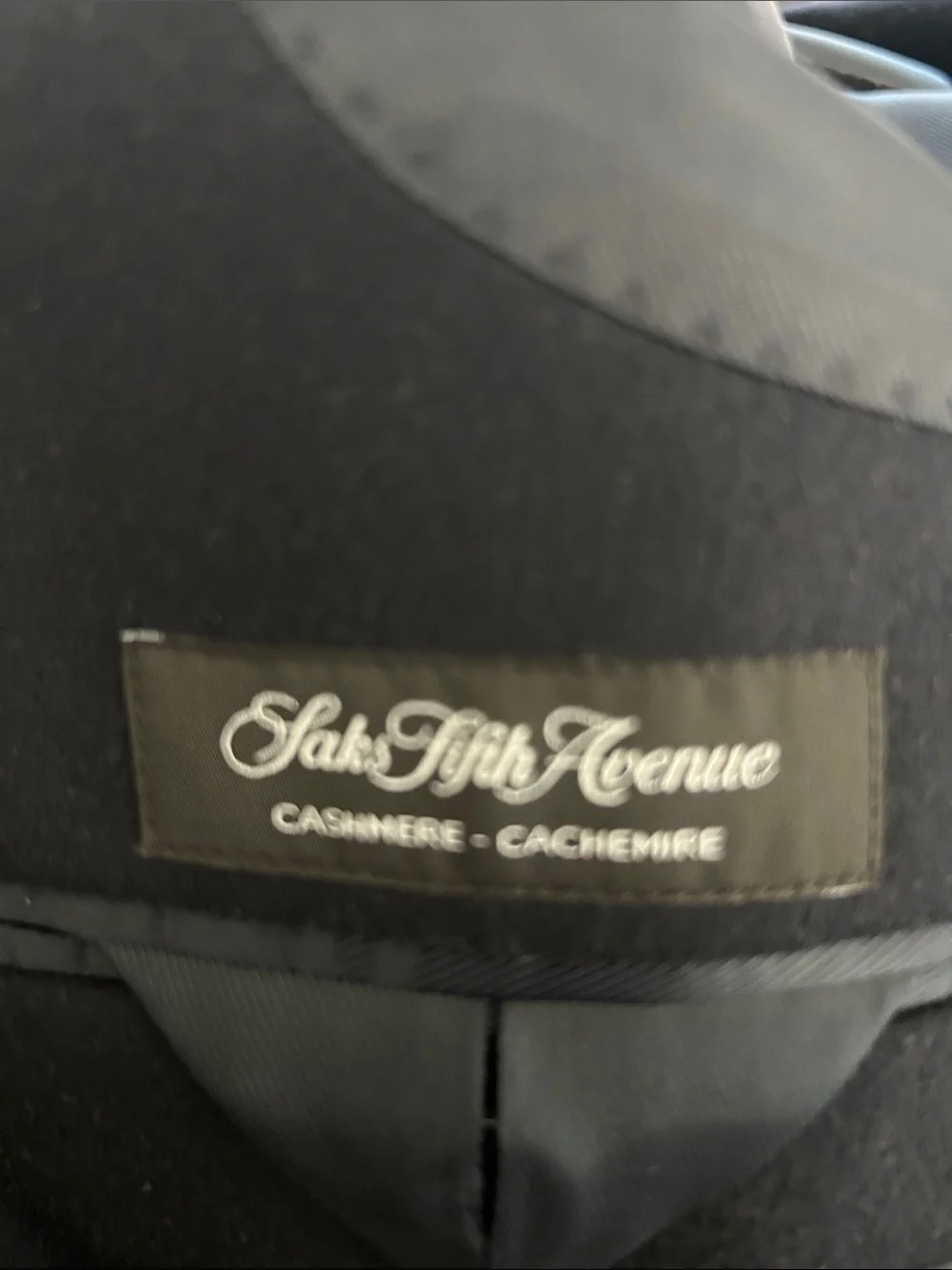 Saks Fifth Avenue Men's Black Two-Button Notch Lapel Sport Coat